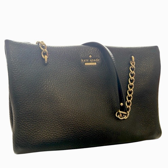 Kate Spade 'Emerson Place Smooth Phoebe' Pebbled Leather w/shimmer, Like new - Picture 3 of 16